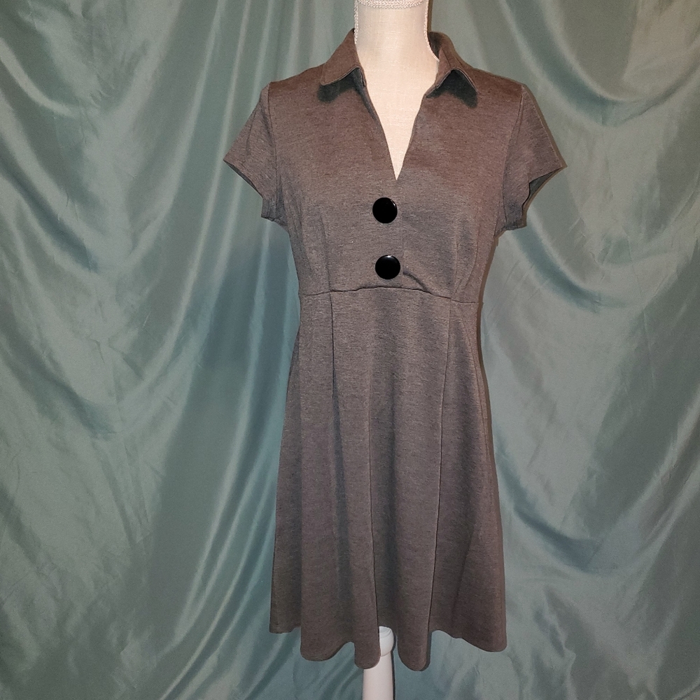 Gray business casual dress
